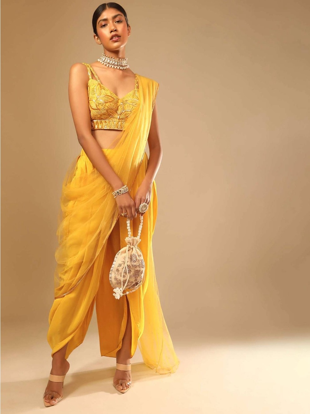 Dhoti and matching Dupatta